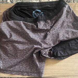 Chubbies Gray Athletic Lined Shorts Size M 5.5 in